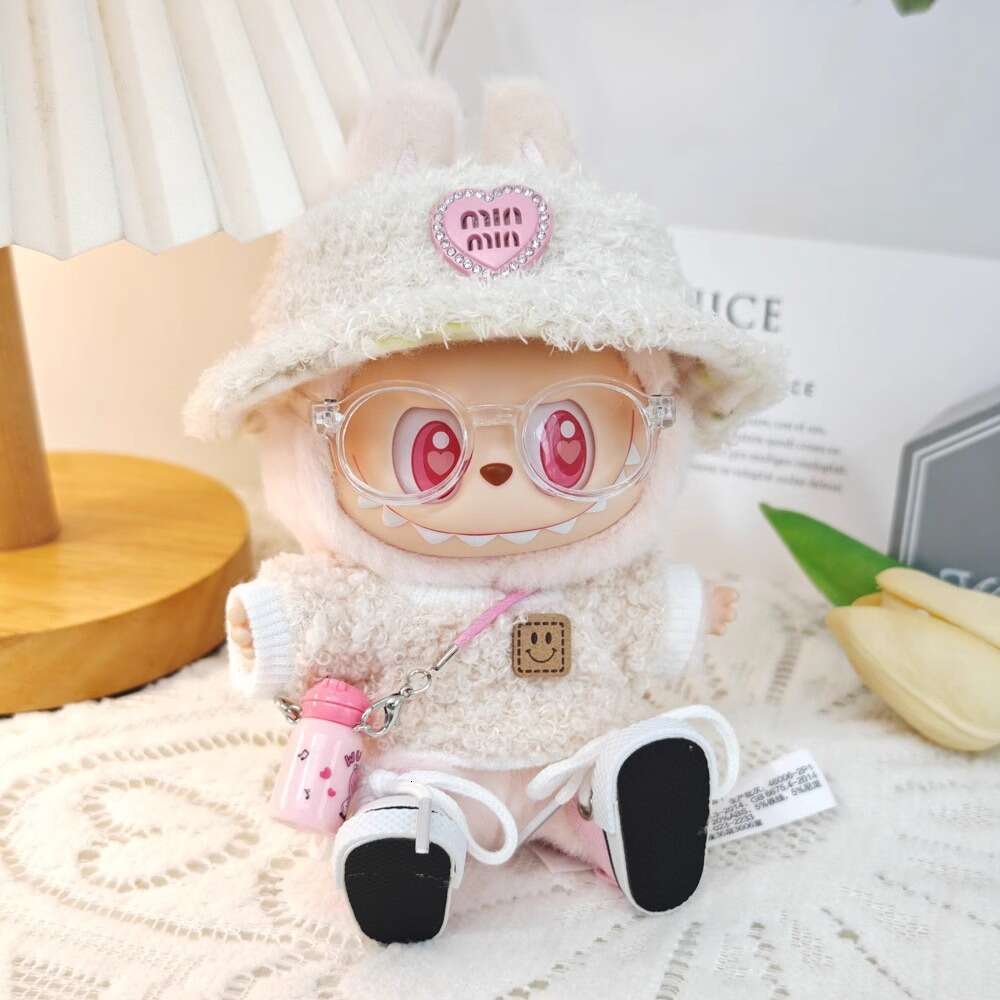 Labubu Accessories Clothes+Hat+Glasses+Shoes Complete Set, Blind Box Pendant Clothes Work Clothes Hat, Labubu Clothes