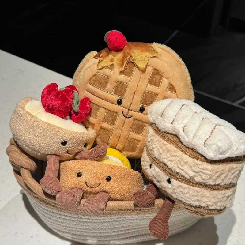 14cm Waffle 10cm Strawberry Lemon Tower Doll Desktop Decoration Companion Toy Pet Holiday Gift T250617