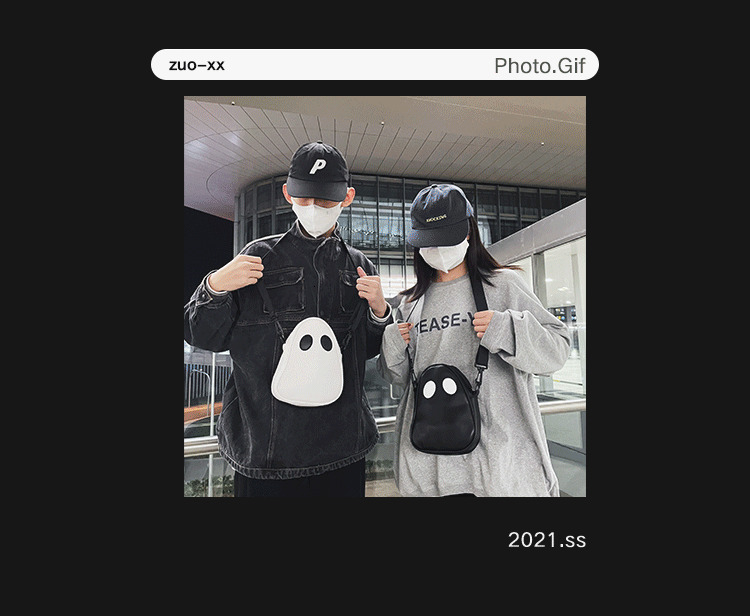 Free Shipping 2025 New Designer Bag Fashionable Fun Personalized Cute Ghost That Woman's Universal Crossbody Bag Trendy High-quality Shopping Bag