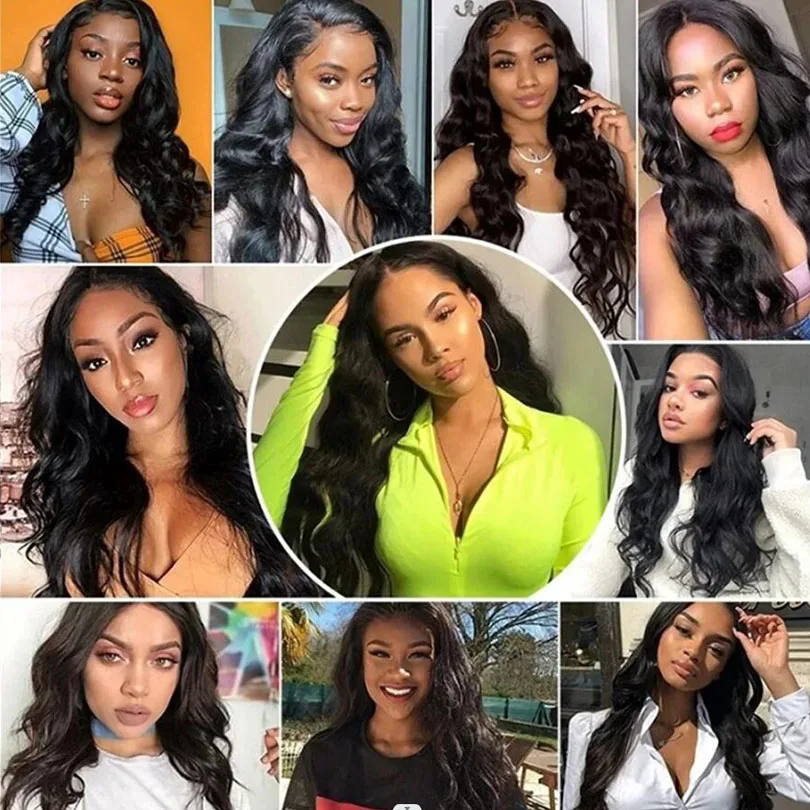 Body Wave 3/4 Machine Hair Wigs 100% Remy Brazilian Human Hair Wigs natural curly brazilian Hair Half Wigs weft open breathable cap