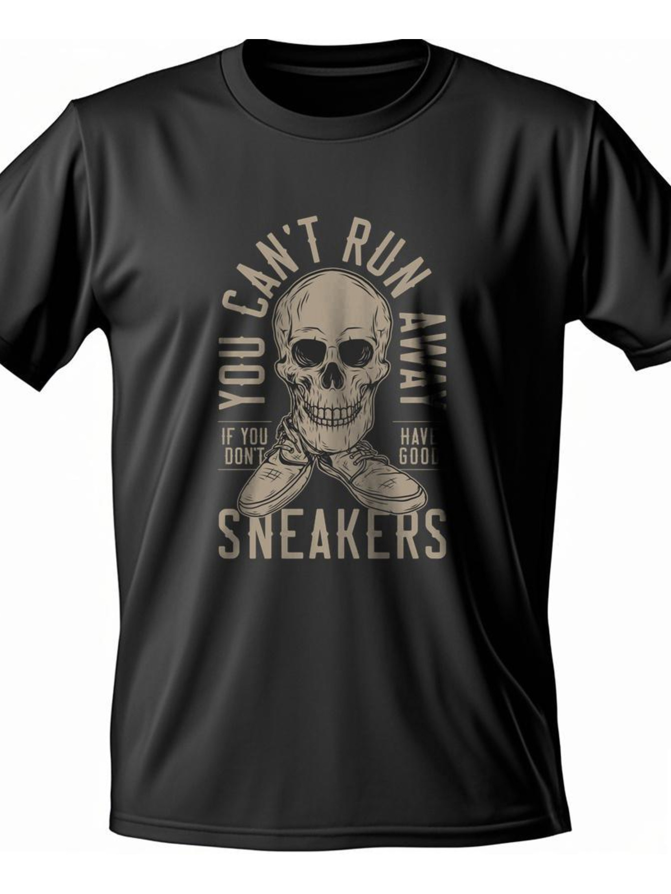 Dongdumaoyi Skull Men Text Cotton S-3Xl Black White Round Collar Adult 180G Short Sleeve T Shirts eec8