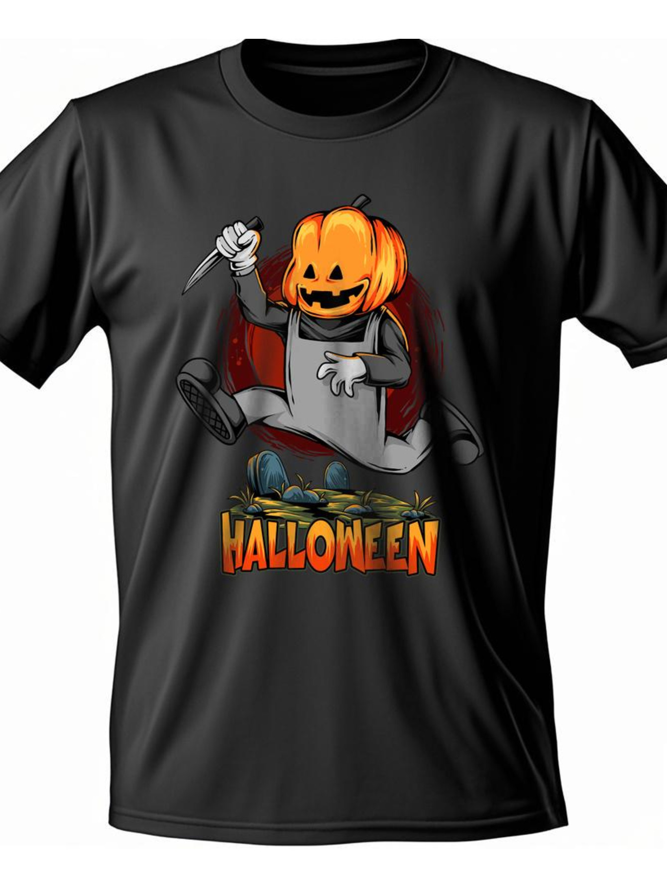 Dongdumaoyi S-3Xl Text White Adult Short Sleeve Round Collar T Shirts Cotton 180G Black Graphics Men Halloween 0627