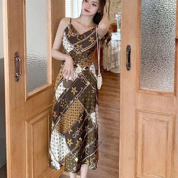 Woman Dress Sleeveless Maxi Coquette Beach Long Dresses for Women Sexy 2025 Fashion Elegant and Beautiful Curvy X One-piece G