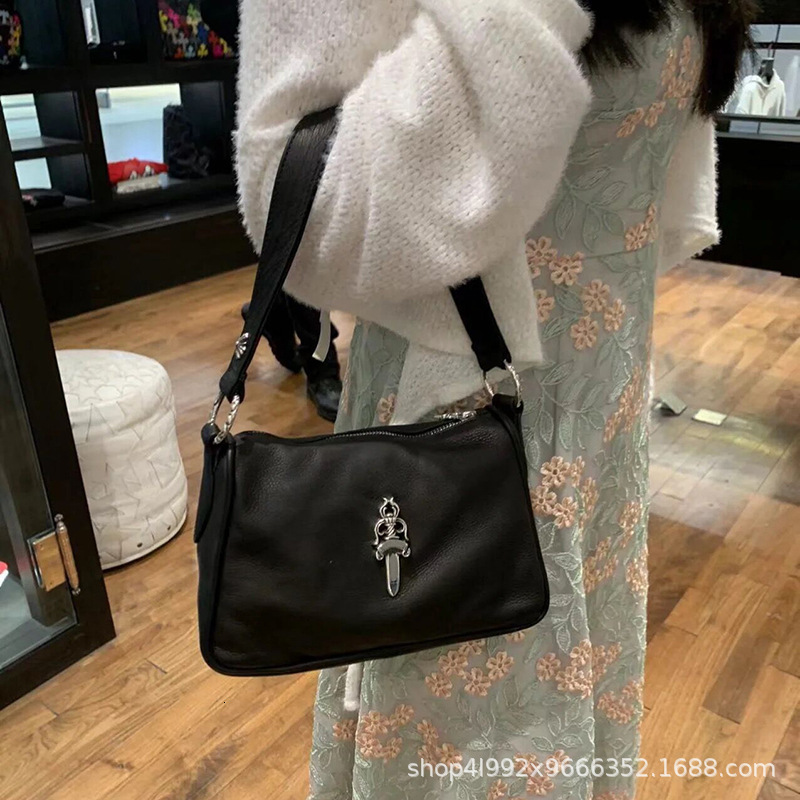 Small Sword 2025 New Genuine Leather Women's Chain Chicken Nugget First Layer Cowhide High-end Underarm Bag