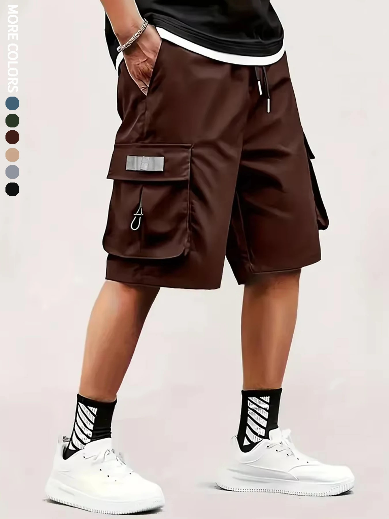 Mens Cargo Shorts Outdoor Travel Casual Sports Large Pockets Durable and Comfortable Fabrics Thin Shorts for Outings 17 250614