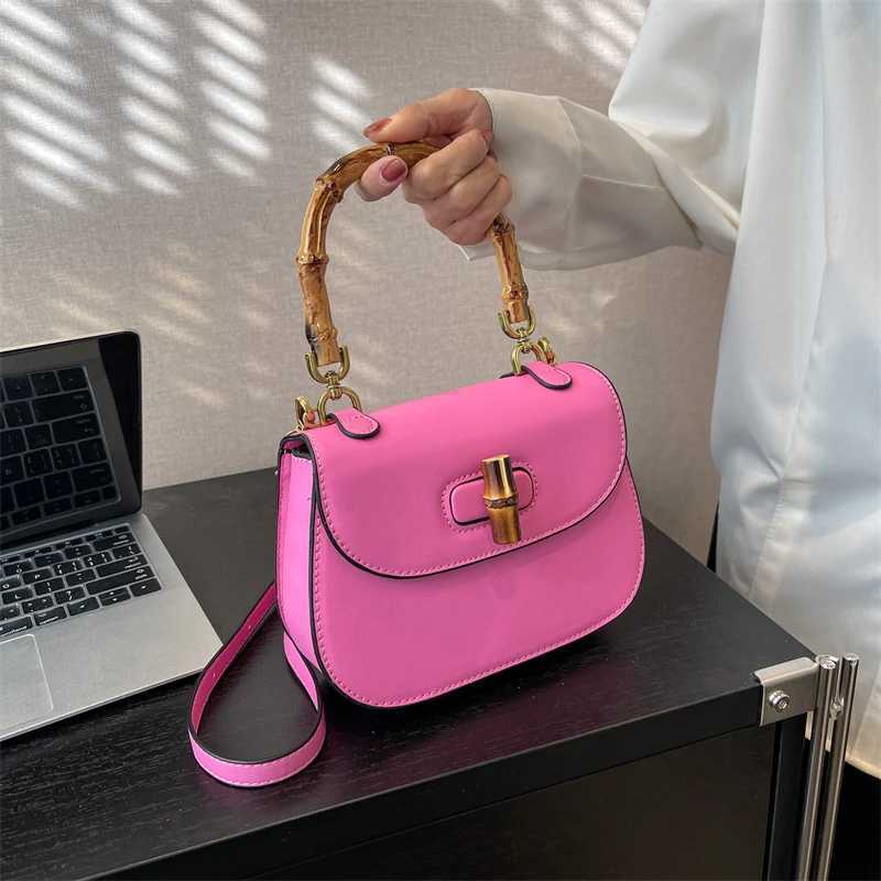 Top Bamboo Handbag for Women 2022 New Saddle Bag High Quality Shoulder Bag Fashion Purses Crossbody Bag Designer Satchel Z250617