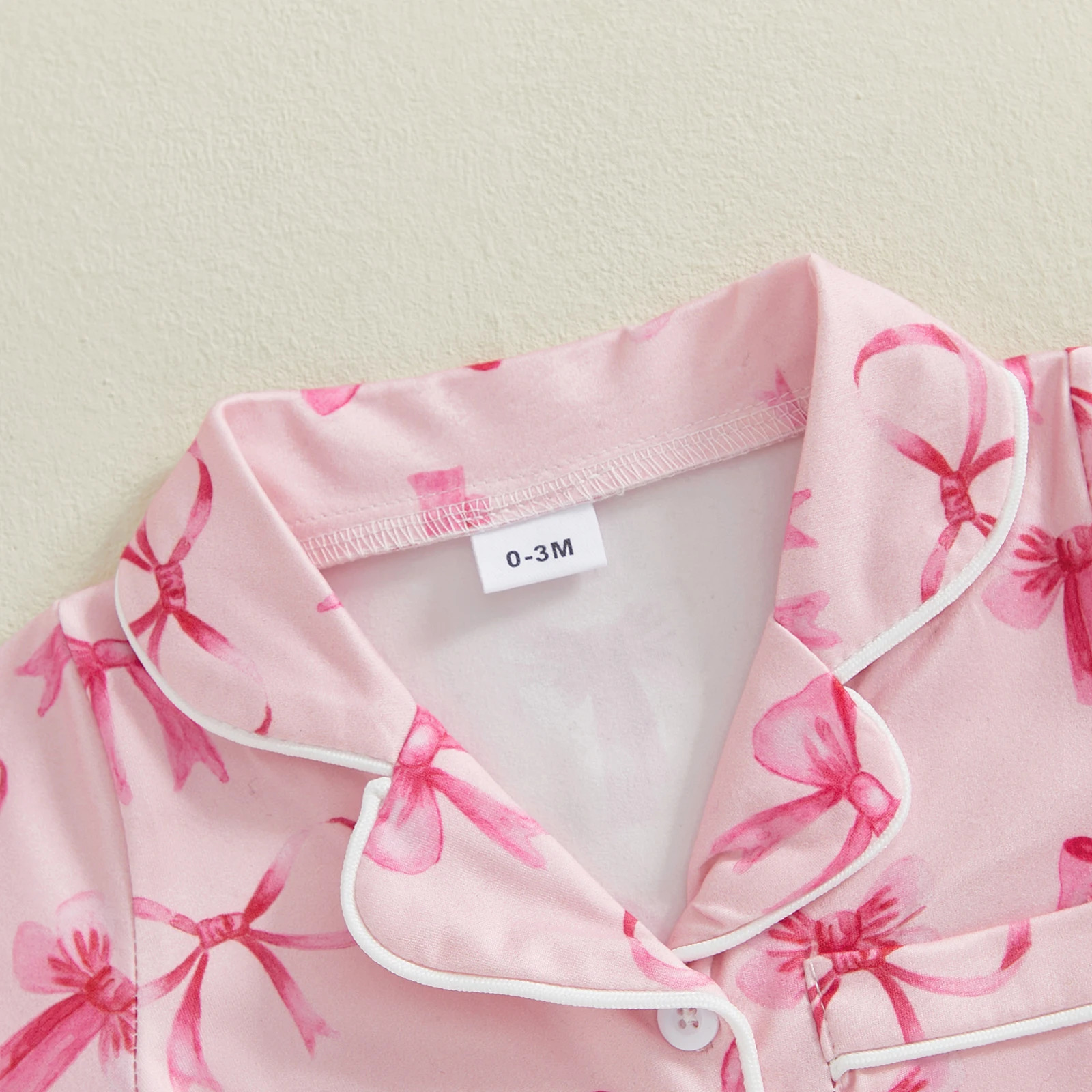 Summer Infant Baby Girl Lapel Collar Loungewear Children Short SleeveStrawberry/Heart Print Sleepwear Children Cotton Pajamas 250617