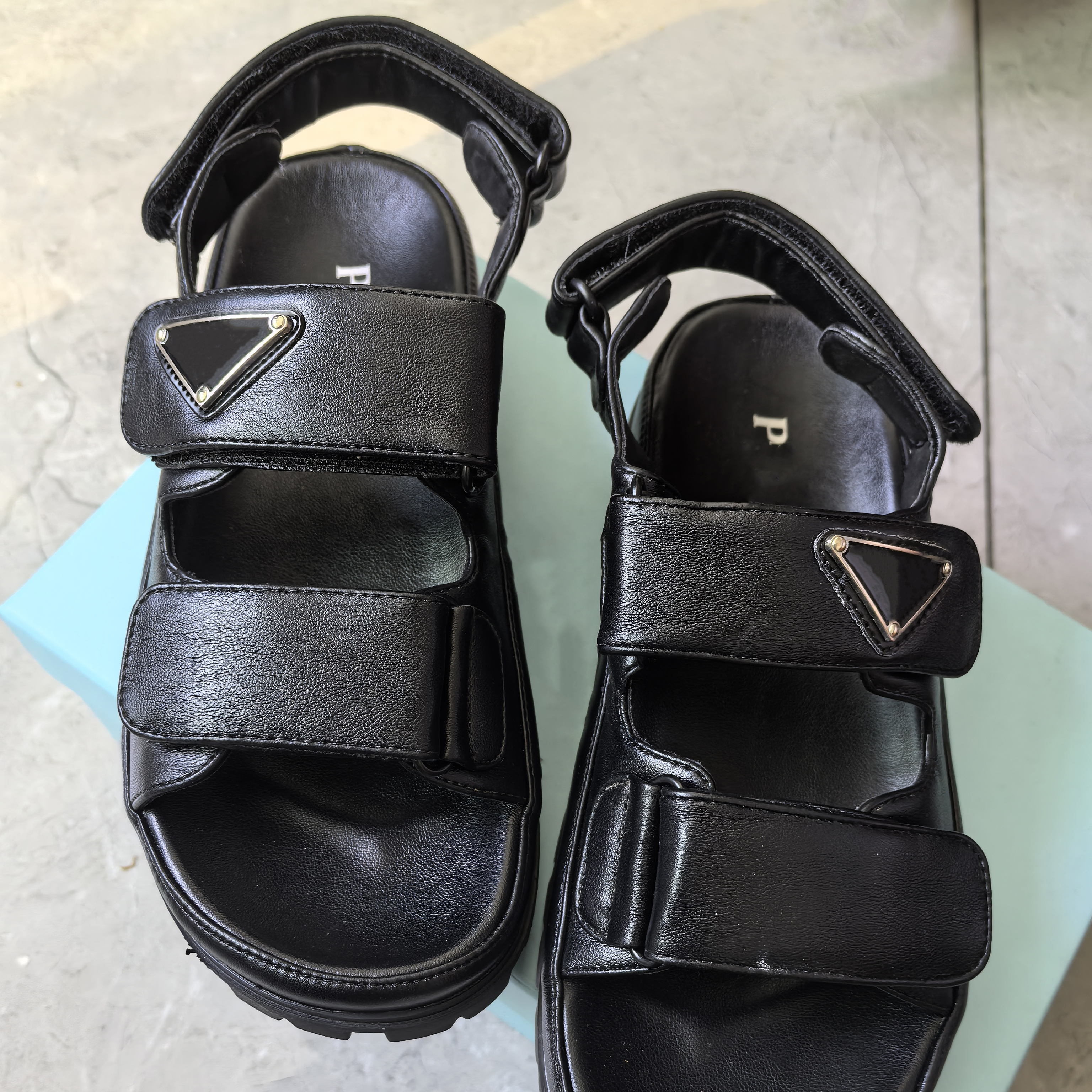 High Quality Platform Sandals Women Wide Strap Sandals Platform Luxury designer Sandals Open Toe slipper for Women Female Slide Flats Shoes