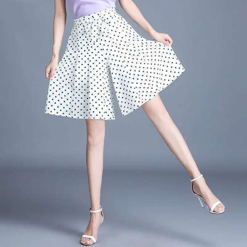 Print Womens Shorts Korean Style Female Short Pants Elasticty Outdoor Fashion Clothing 2025 Flowy Jorts Elegant Trend New In XL