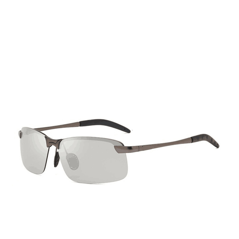 Metal Men's Photochromic Smart Day And Night Dual-Use Driver Driving Glasses Polarized Sunglasses 3043