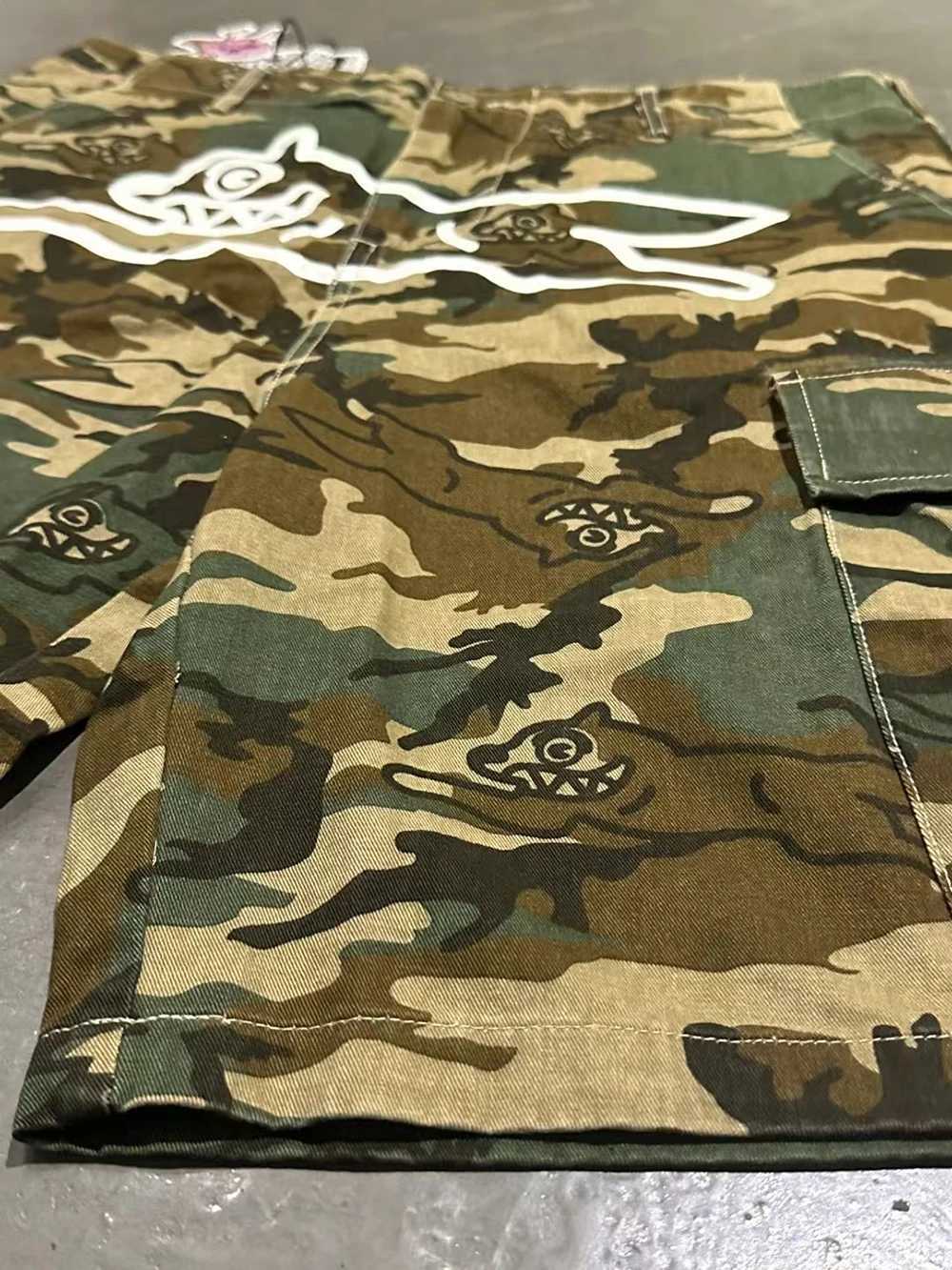 25ss Icecream Running Dog Shorts Trendy American Brand Camouflage Cargo Shorts Multi-Pocket Casual Outdoor Short Pants Z250617