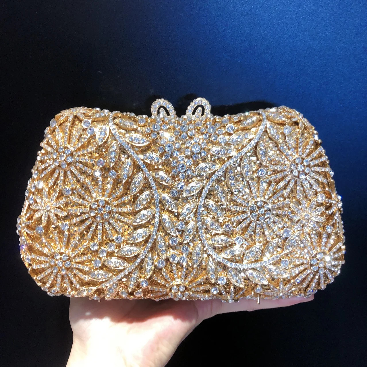 Women Crystal GreenGoldSilver Evening Bags Party Cocktail Formal Dinner Ladies Diamond Clutch Purse Wedding Handbags 250614