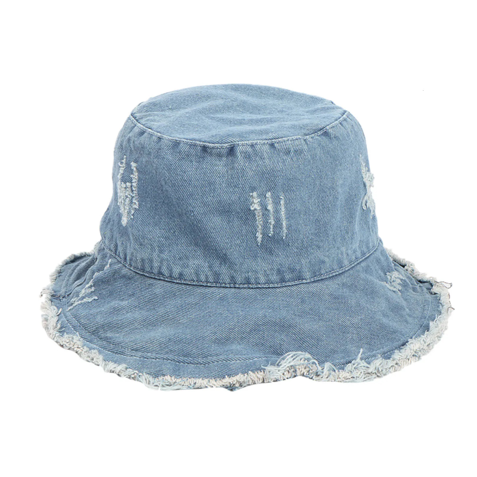 Retro Washed Cowboy Bucket Hat Men Cute Wide Brim Sunhat Spring Summer Solid Color Denim Beach Fisherman Hats For Women Gorros 250610