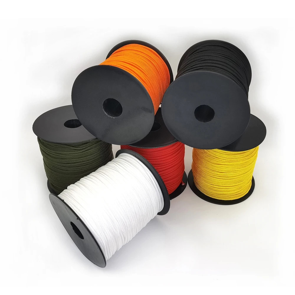100M One Stand Cores Paracord Rope 2mm Outdoor Polyester Parachute Cord Camping Survival Umbrella Tent Bundlee 250611