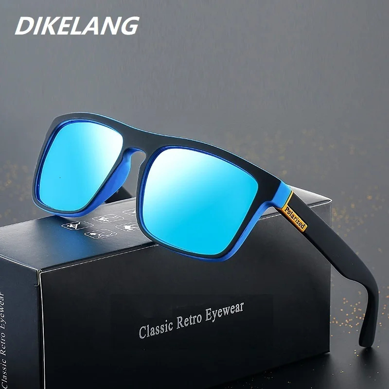 Fashion Square Vintage Polarized Sunglasses Men Women Retro Driving Fishing er Sun Glasses UV400 Eyewear 250616