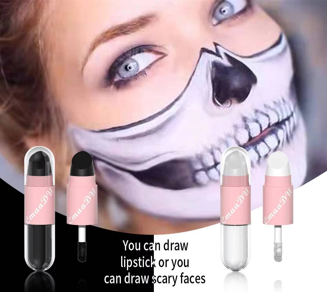 CmaaDu 2 IN 1 lipstick lip & glosses 6-piece matte Lipstick Face Color waterproof small size light weight easy to carry happy