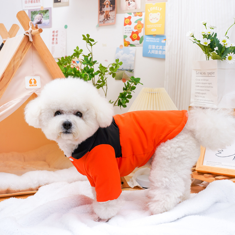 Fleece Dog Coat Sweater with D-Ring, Soft Lightweight Warm with Interesting Letter and Pattern Prints, Dog Jackets for Puppies Small Medium Dogs, Kitt