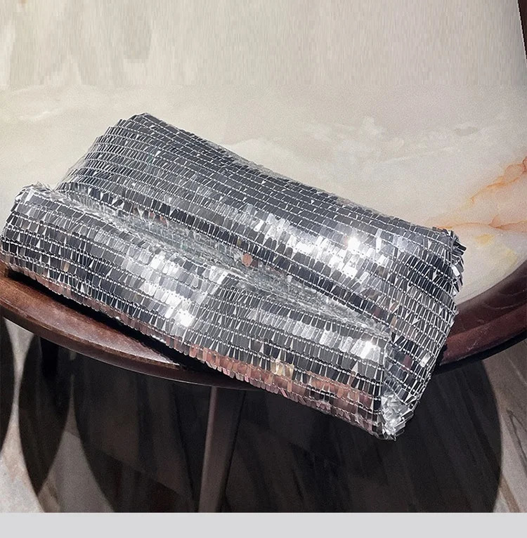 Women Envelope clutch bag Fashion shiny Sequins ladies Clutches Party lady evening bags handbag 250617
