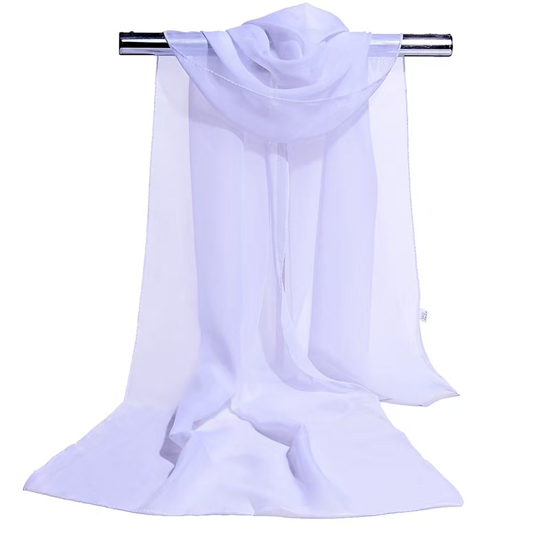 K1049 Printed floral chiffon long ladies printed silk scarf new wholesale stock spring new products