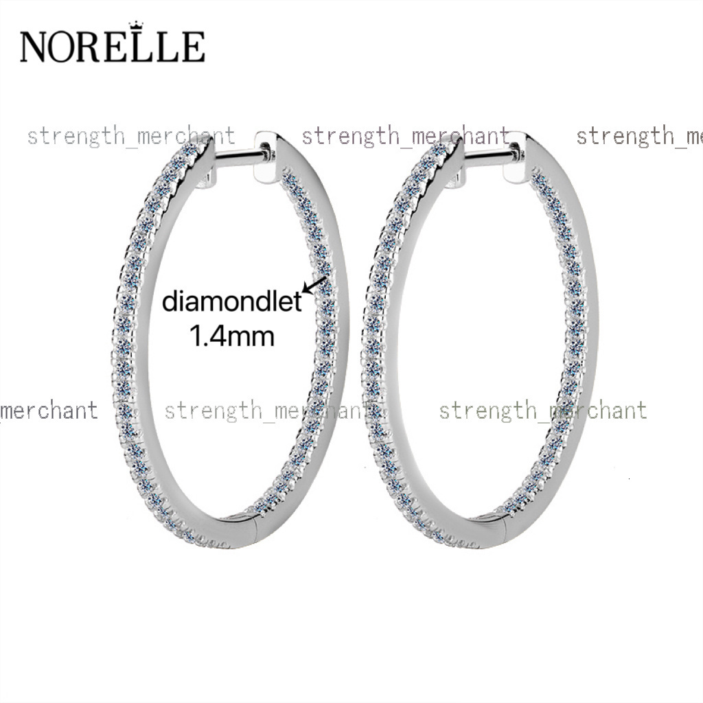 European American Summer Collection S925 Sterling Silver Moselle Moissanite Earrings Fashionable Gold with French Style
