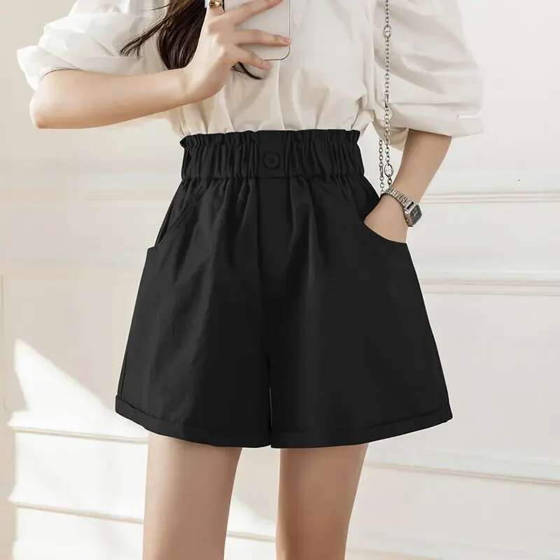 High Waist Female Short Pants Pocket Outfits Luxury Hot Jorts Designer XXL Womens Shorts Elegant Streetwear Stretchy To Wear XL