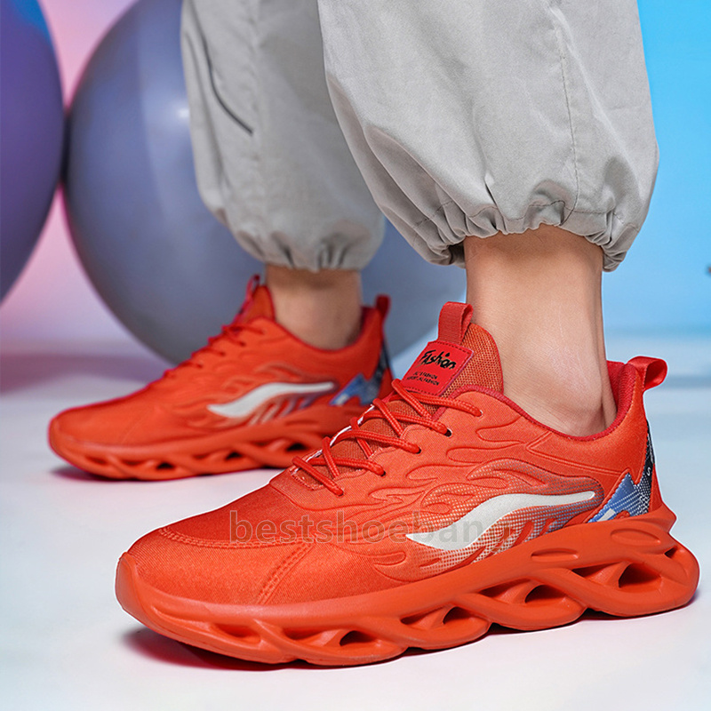 Mens Shoes Mesh Trainers Running Shoes Breathable Sneakers Fashion Lightweight Woven Flamestrike Chinese Style Runners Sports Daddy Shoes Free Shippin