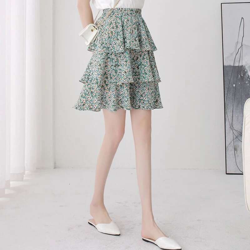 Chiffon Womens Skirt Plaid Silk Pleat Satin Skirts for Woman Pleated Y2k Casual A Line Luxury Harajuku Vintage New In V Clothes