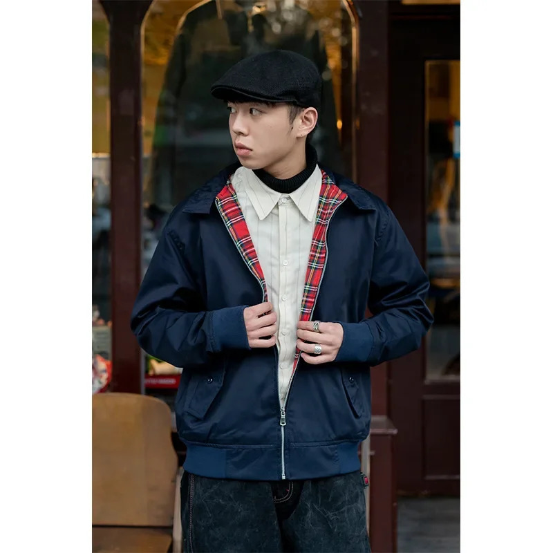 Waterproof Vintage Jacket Noman Dragon American Style Workwear Harington Coat Punk Motorcycle Jacket Trendy For Men Spring Autum 250617