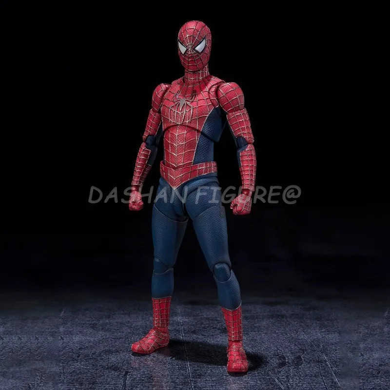 Disney CT Marvel Spider-Man No Way Home Action Figure SHF Tobey Maguire Spiderman Figures The Friendly Neighborhood Movable Model Toys W250617