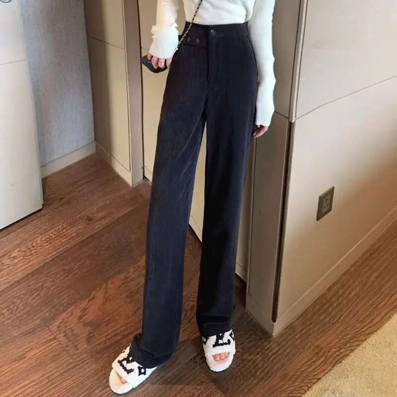 Aesthetic Pants for Women Loose Woman Trousers Autumn Baggy Harajuku Comfortable Stretch 90s All Medium Vintage High Quality G