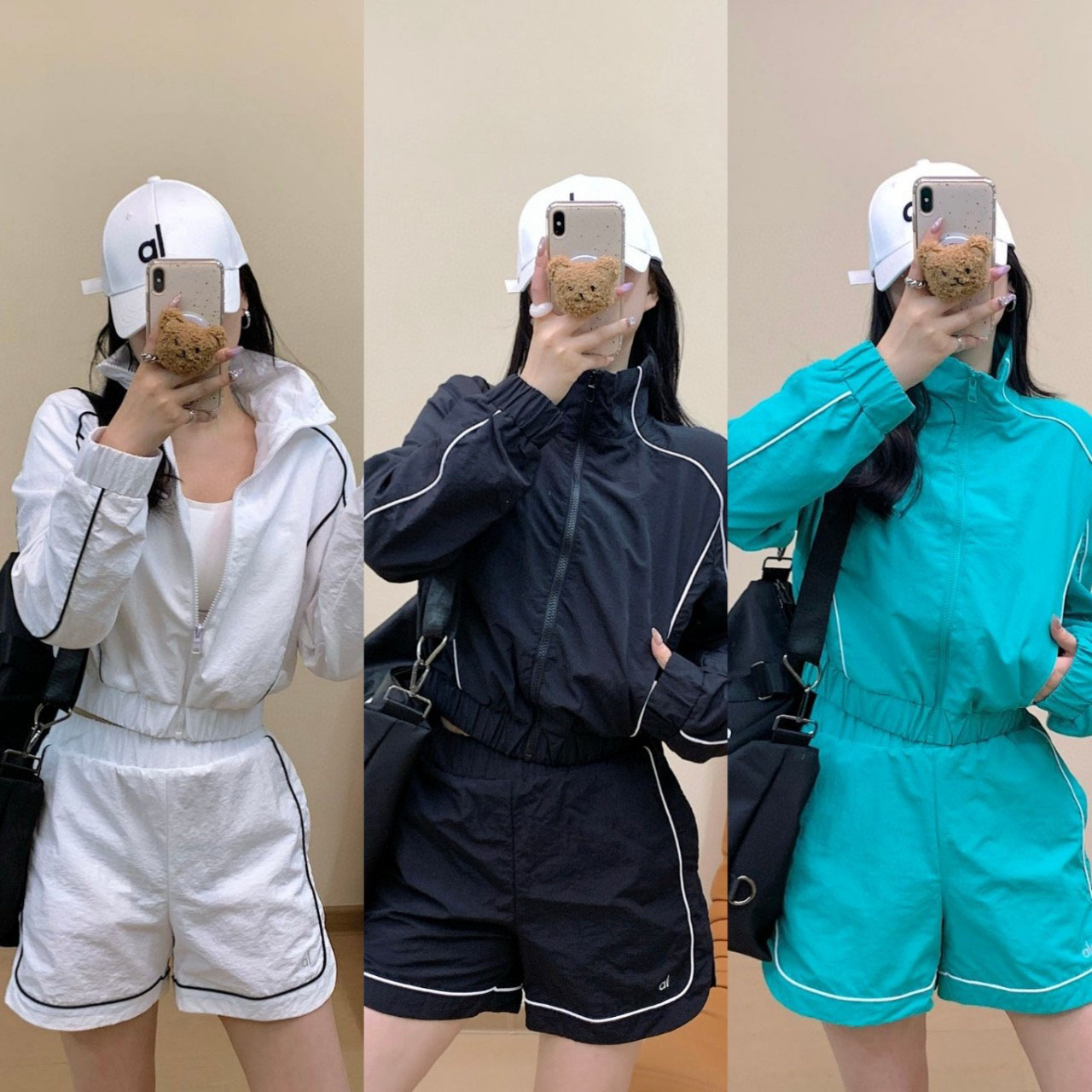 2025 Yoga Jackets Shorts Sets Workout Sets Gym Set Hat Jackets Coat Shorts Sock High Quality Breathable 5A Sport Jacket women clothes sets