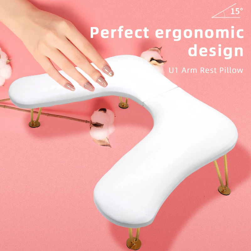 high quality Soft Detachable Nail Armrest Pillow Leather Handrest for Nail Table 250612