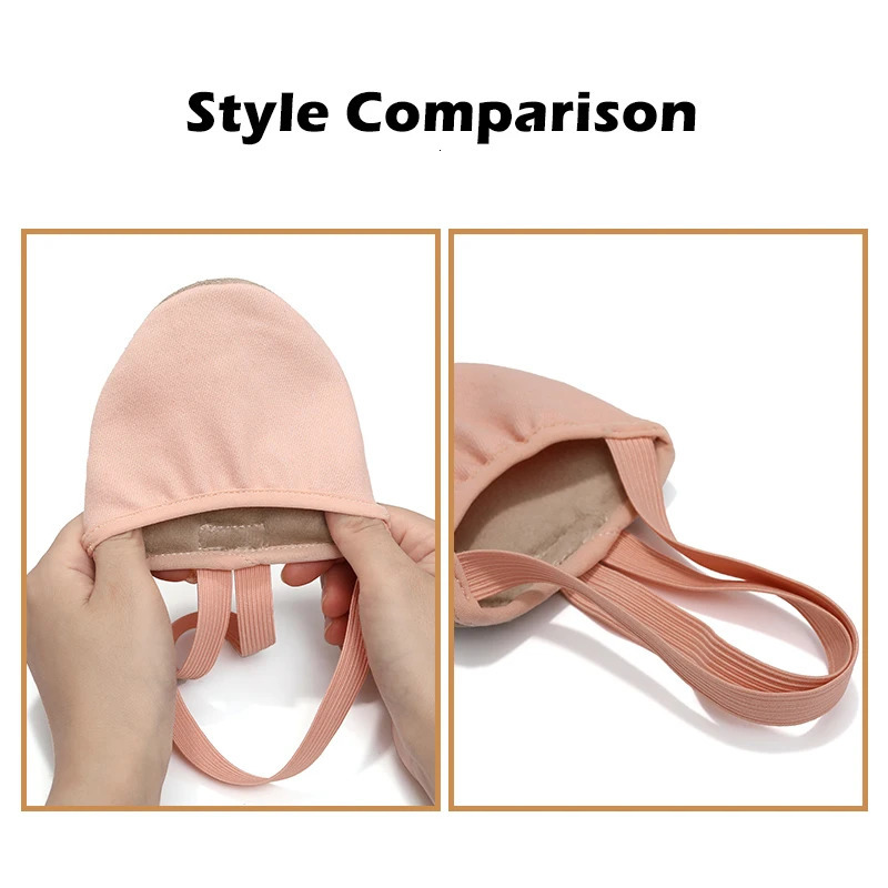 Girls Ballet Dance Shoes Half-palm Shoes Rhythmic Gymnastics Shoes Womens Childrens Suede Half Foot Toe Shoes Belly Dance Shoe 250613