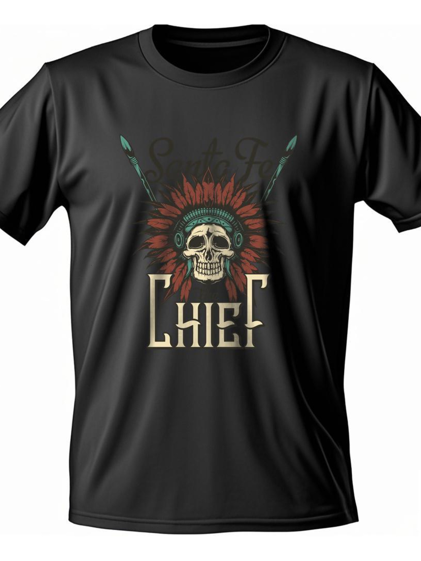 Dongdumaoyi Round Collar Men Short Sleeve Microphone S-3Xl 180G Graphics White Cotton Adult T Shirts Black Skull 4845
