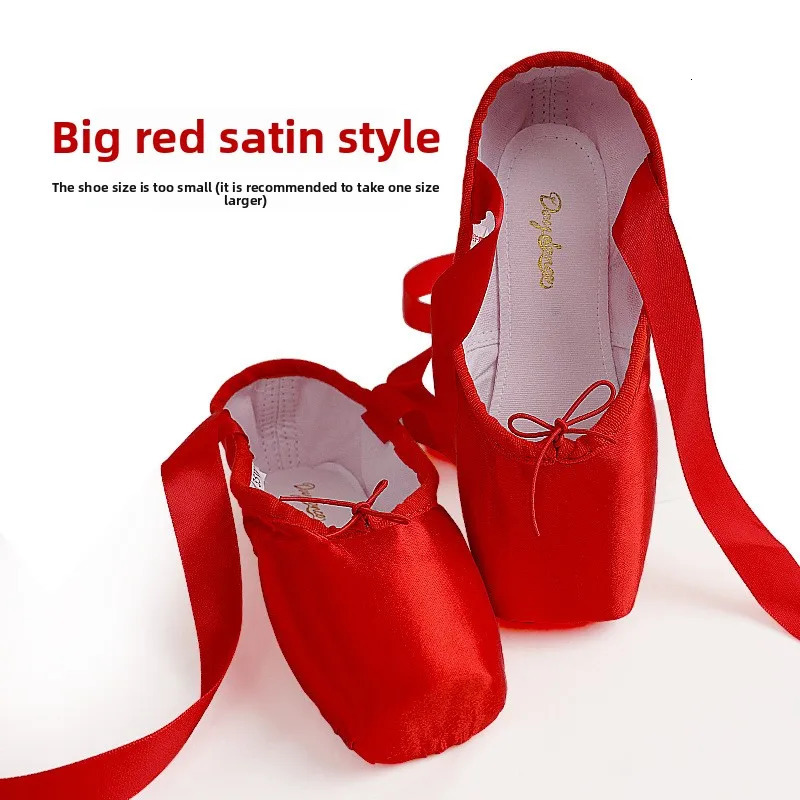 Ballet Shoes Girls Pointe Practice Shoes Dance Shoes Satin LACES Girls Flat Ballet Shoes Sturdy Durable Soft Flexible Kids 250613