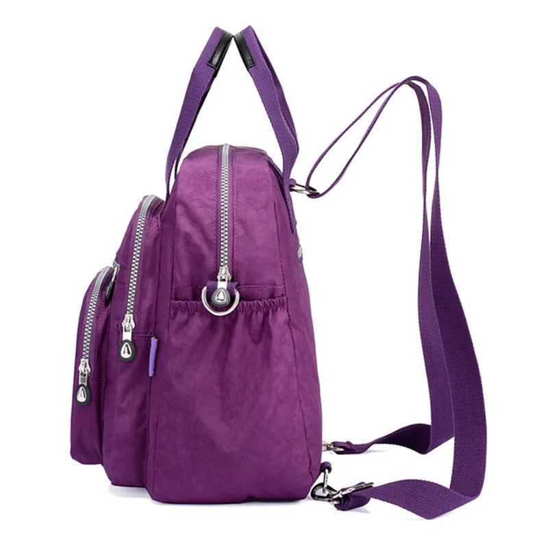 FAshion Women Waterproof Nylon Backpack Korean Style Shoulder School Bag Leisure Rucksack For s Travel Backpacks Z250617