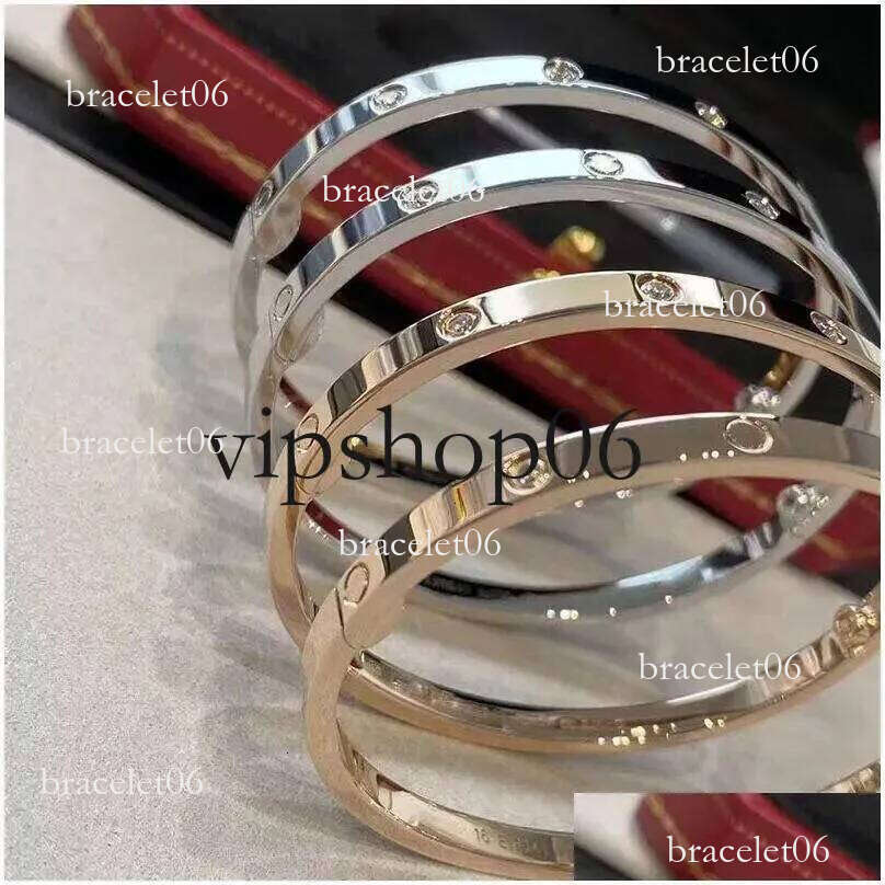 2025 new Bangle 4Mm Thin 6Th Titanium Steel Designer Women Men Love Sier Rose Gold Screw Screwdriver Nail Bangles Bracelet Couple Jewelry gift