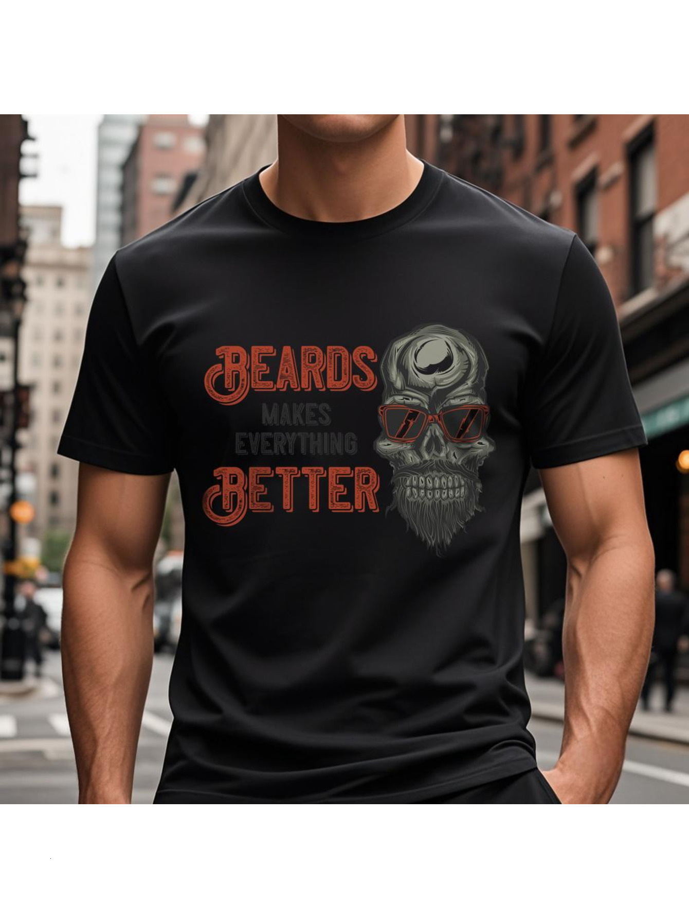 Dongdumaoyi White 180G Black Men T Shirts S-3Xl Short Sleeve Text Adult Cotton Round Collar Skull ddbd