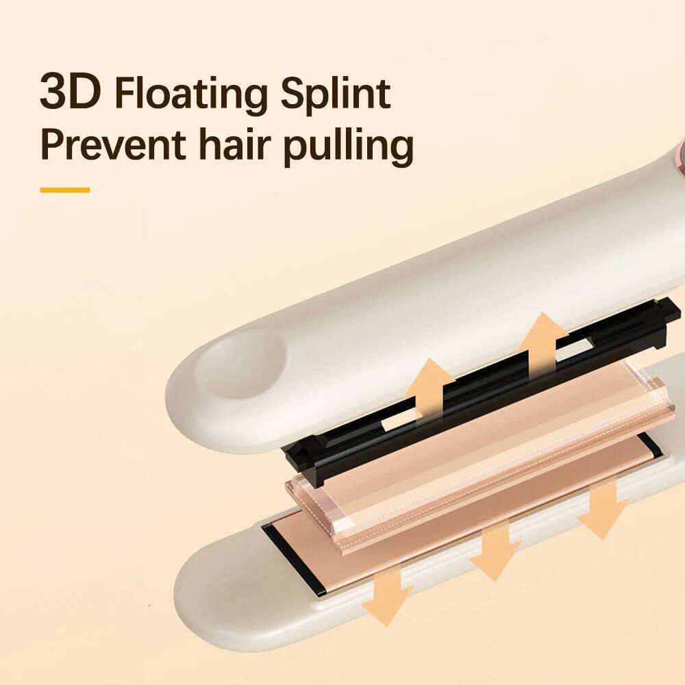2 In 1 Professional Straightener Curler Flat Iron Fast Heating Electric Style Clippers Curling 12 Gears Hair Comb