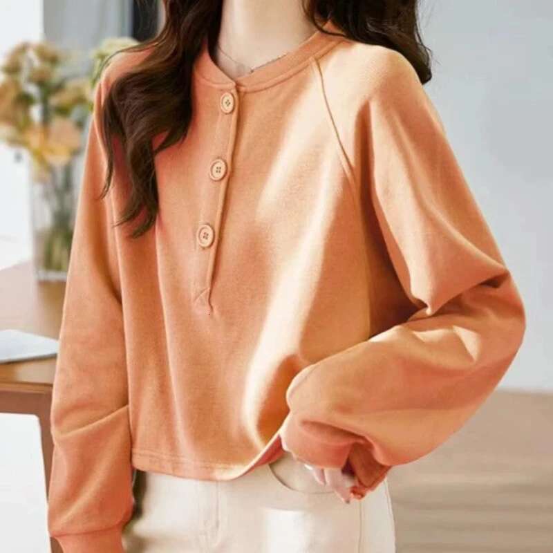Cotton Woman Tops Spring and Autumn Sweatshirt for Women Korean Matching Cheap Sweat-shirt Outerwears Novelty Aesthetic Pullover