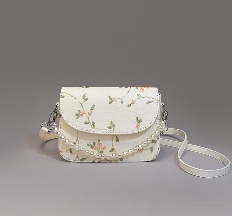 Free Shipping 2025 New Designer Bag High-end Fashion Lace Pearl Women's Single Shoulder Handbag High-quality Large Capacity Shopping Bag