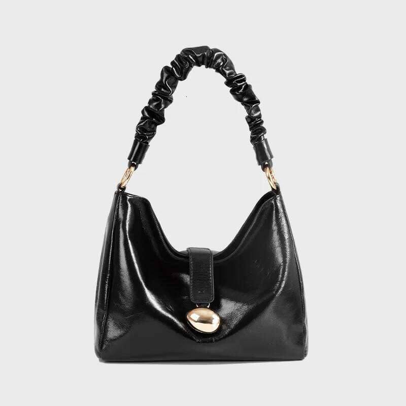 Shoulder Bag For Women New Fashion Soft Cow Leather Versatile Commuter Crossbody Bags Small Square Handbag Design Sense Handle