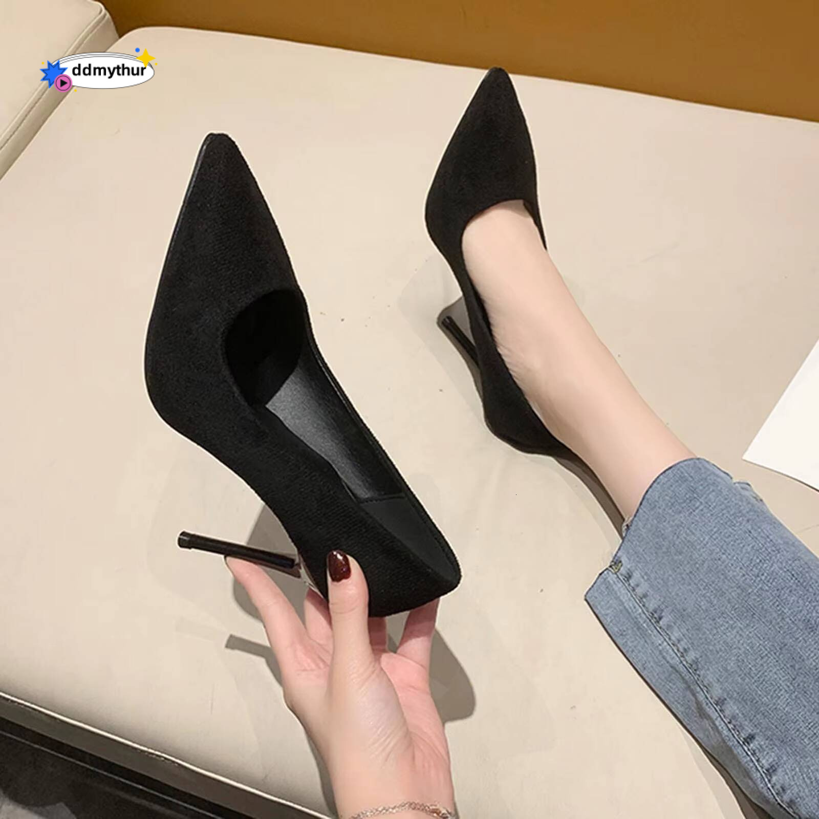 Platform Heel Sandals Women Womens Summer Fashion Casual Shoes Pointed Toe High Heels For Kids ddmythur