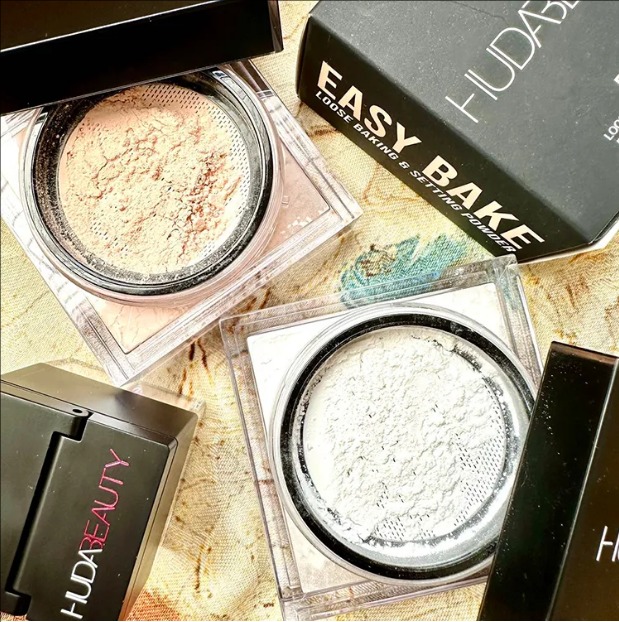 Huda Beauty Easy Bake loose setting powder matte mineral oil control the contour of permanent facial concealer