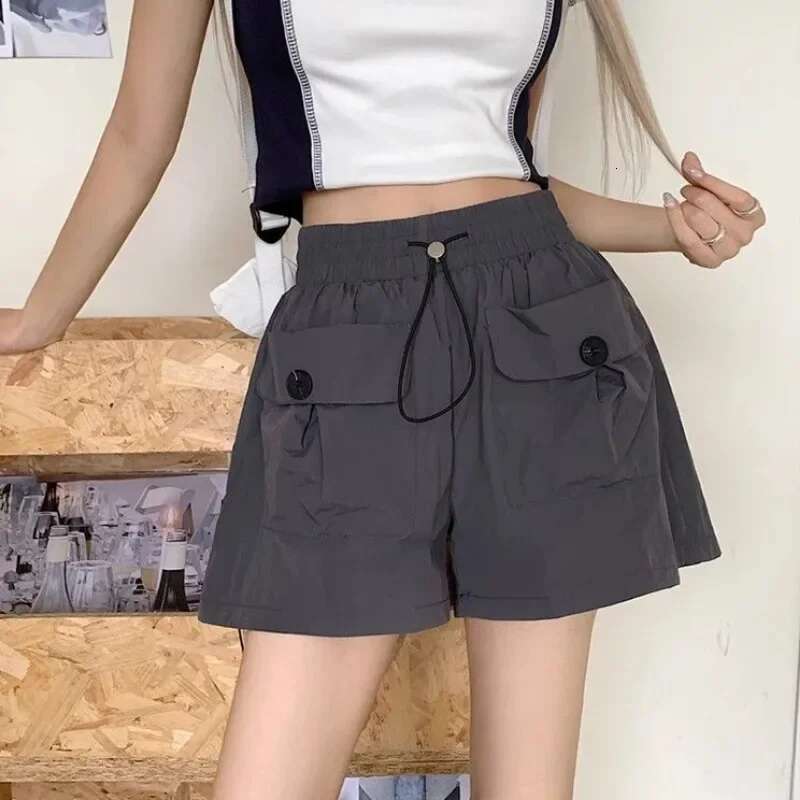 Korean Style Summer Baggy Shorts For Women Loose Short Pants Woman Wholesale Fashion Clothing 2025 Elasticty New In Cheap Luxury