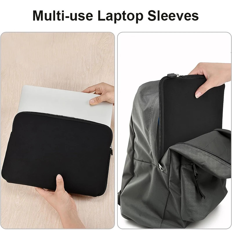 Black Laptop Bag 11 13 14 15 15.6 Inch For Dell Notebook Computer Laptops Sleeve Case For Air Pro Retina 250605