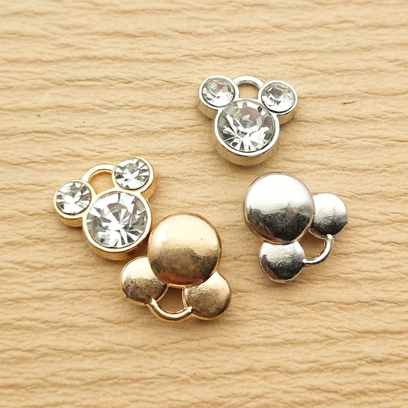 10pcs Crystal Cartoon Charm for Jewelry Making Necklace Earring Pendant Diy Accessories Craft Supplies 250609
