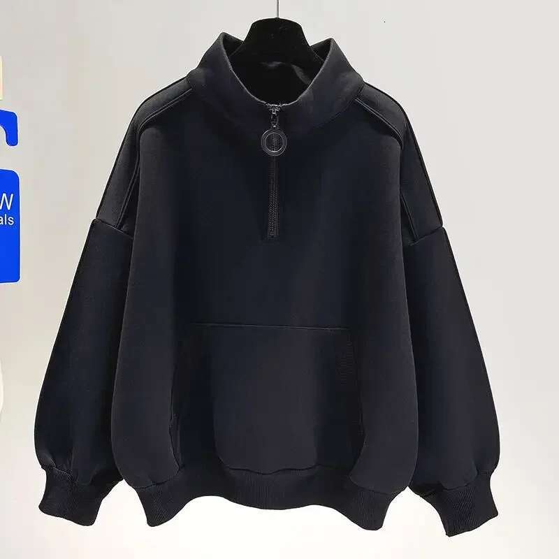 With Zipper New In Female Top Full Zip Up Womens Sweatshirts Plain Cheap Korean Clothing E Nice Color 2000s Fashion M Pullovers