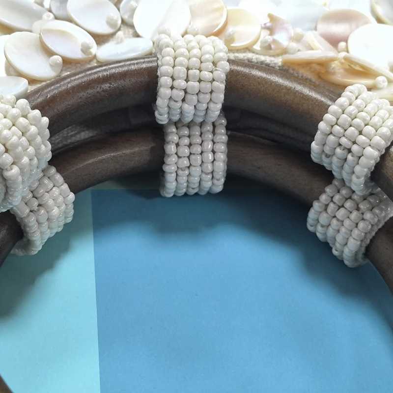 Designer Fairy Shell Handbag Handmade Round Sequin Wooden Handle Tote Bag Women Exquisite Beach Travel Vacation Purse Z250617