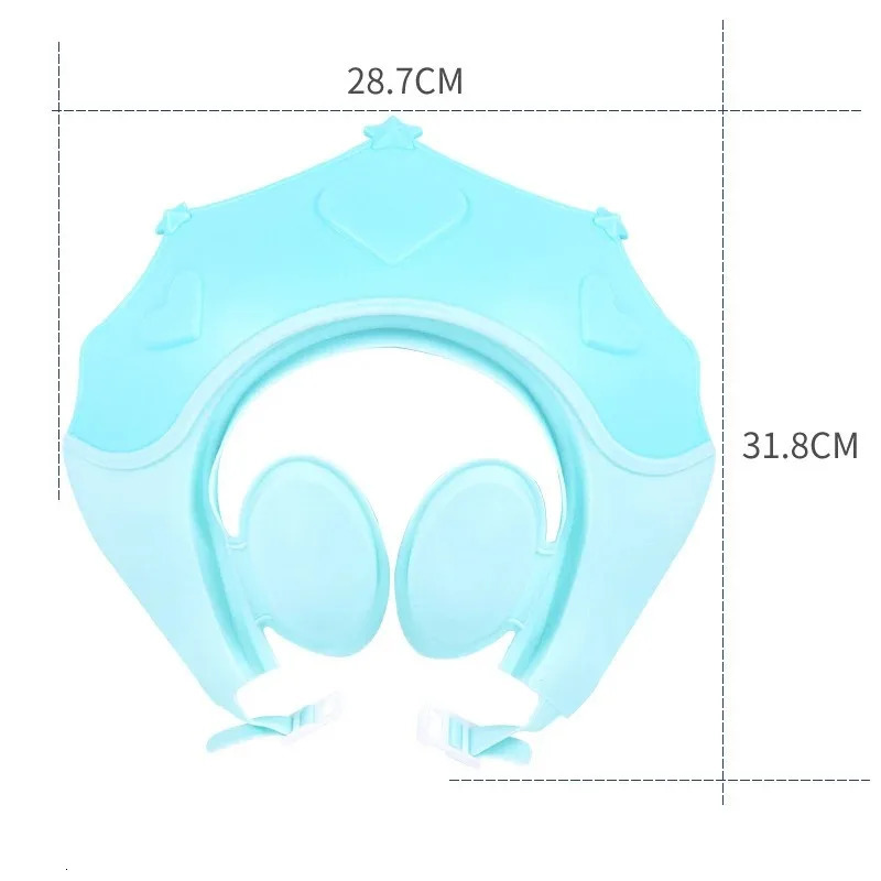 Baby Shower Soft Cap Wash Hat For Kids Ear Protection Safe Children Shampoo Bathing Shower Protect Head Cover 250617